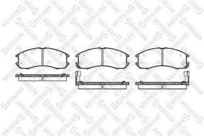 Комплект тормозных колодок STELLOX 284 002-SX